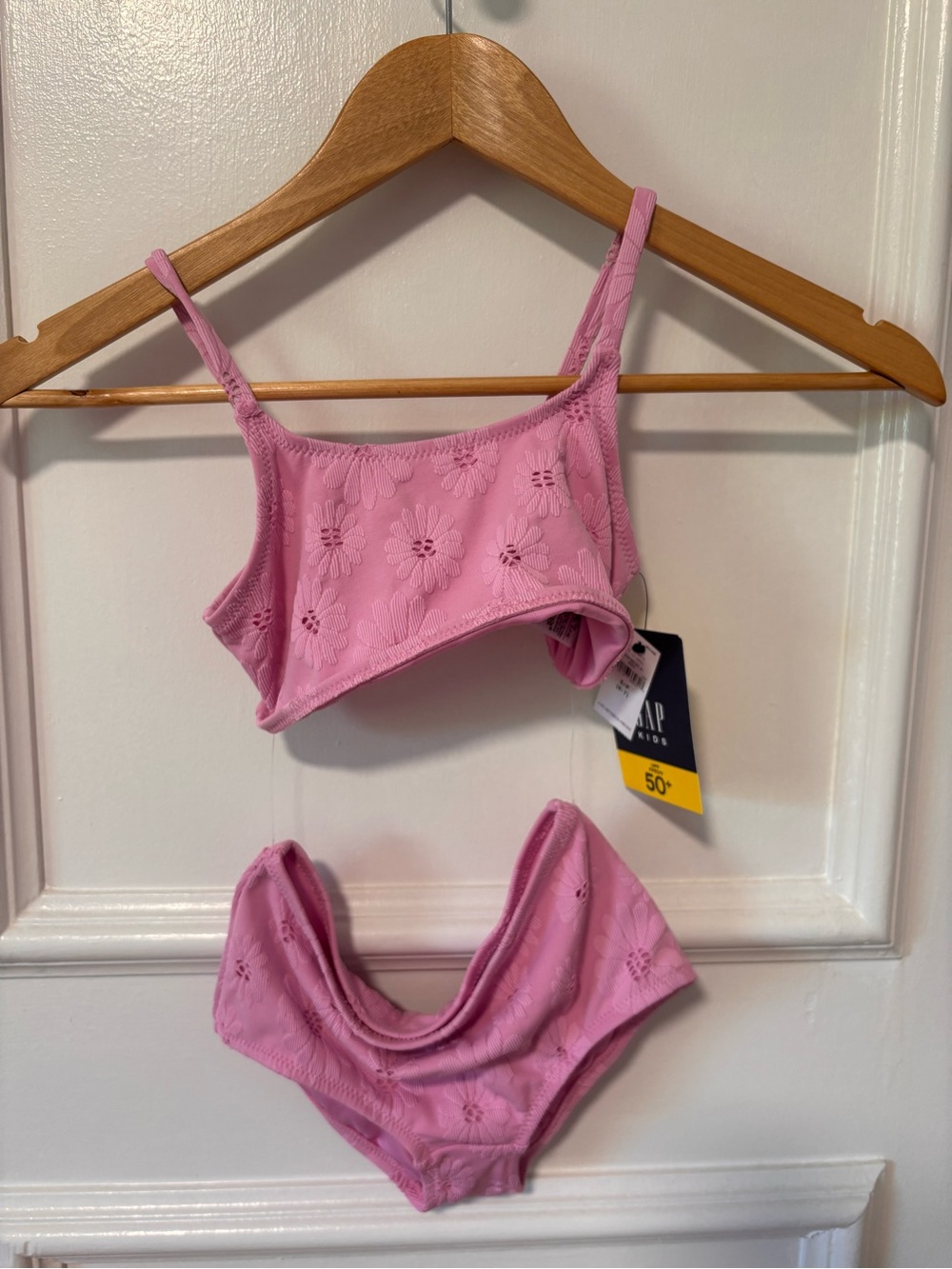 GAP Pink Floral Eyelet Bikini